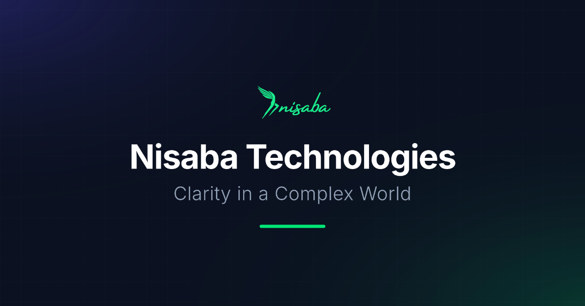 Nisaba Technologies | Clarity in a Complex World